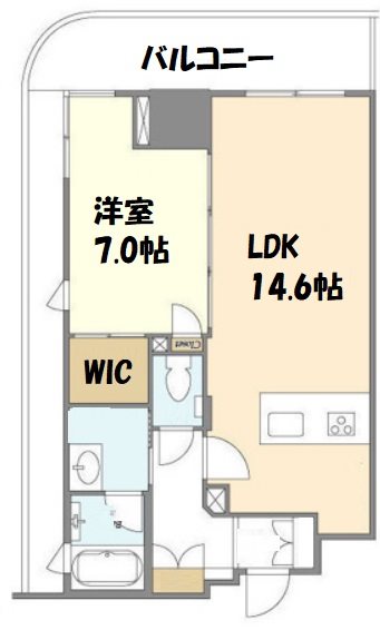 フロンティア新宿タワー 2101号室 間取り