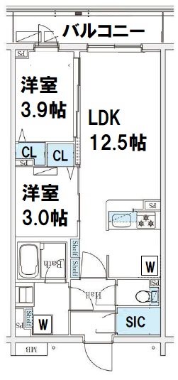 テラス杉並方南町 112号室 間取り