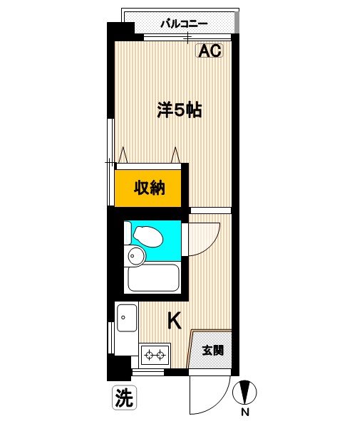 小川ビル 401号室 間取り