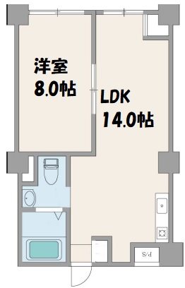 富士見町ビル 309号室 間取り
