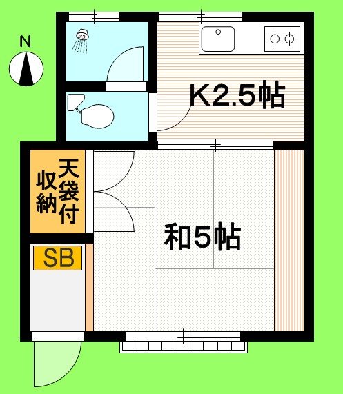 牧野アパート 108号室 間取り