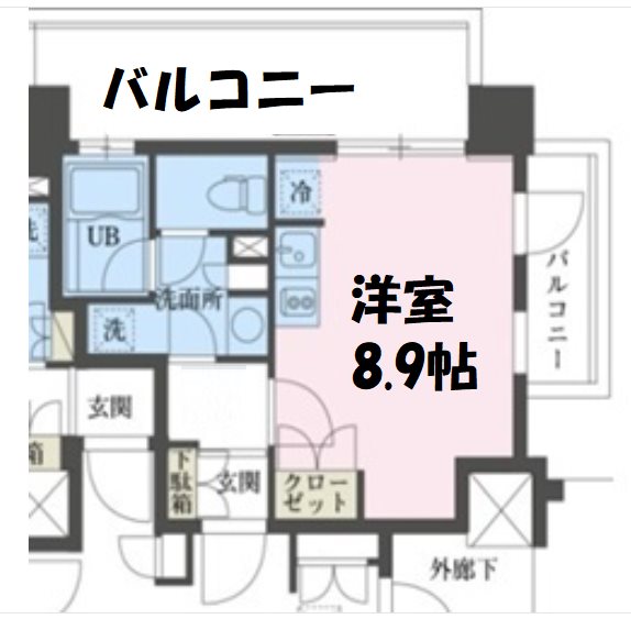 ガレリア東新宿 501号室 間取り