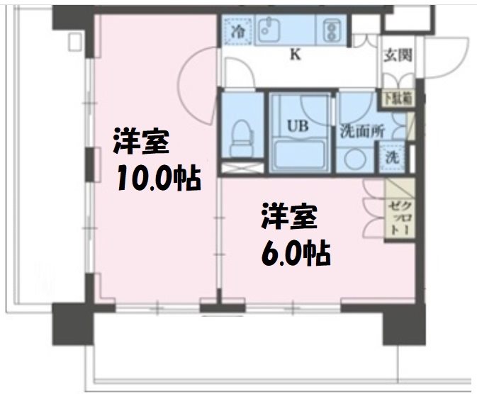 ガレリア東新宿 304号室 間取り