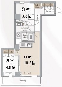 ジオエント新中野 703号室 間取り