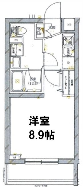 レガリス新中野アンベリール 307号室 間取り