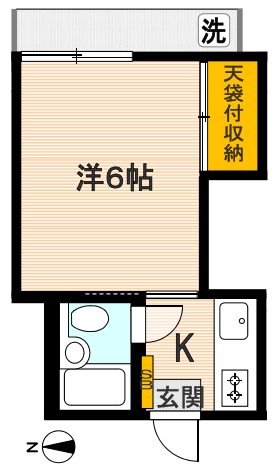 メゾン葵 102号室 間取り