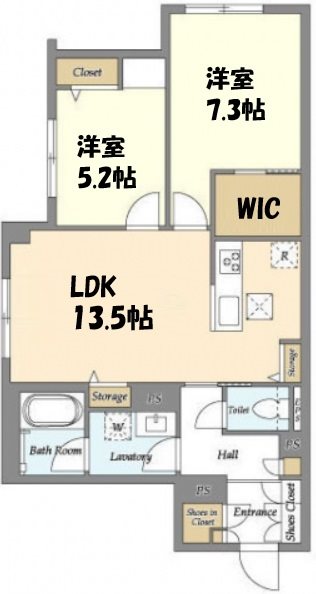 L’ｓ　residence東中野 102号室 間取り