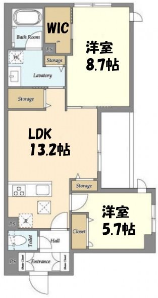 L’ｓ　residence東中野 103号室 間取り