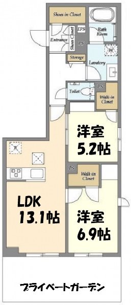 L’ｓ　residence東中野 305号室 間取り