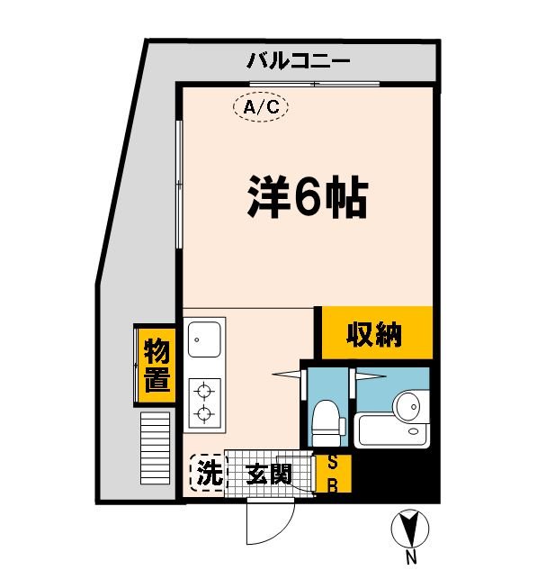 ドミールタカラ 401号室 間取り