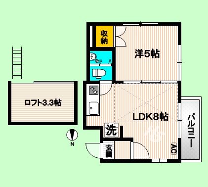 ガーデン杉並 204号室 間取り