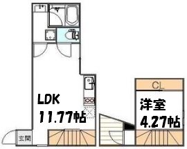L’SPACE東中野 A号室 間取り