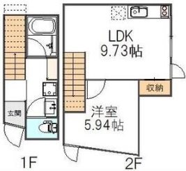 L’SPACE東中野 B号室 間取り