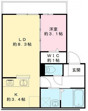 ラシーネわかみや 302号室 間取り