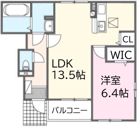 メゾンラフィネ 102号室 間取り