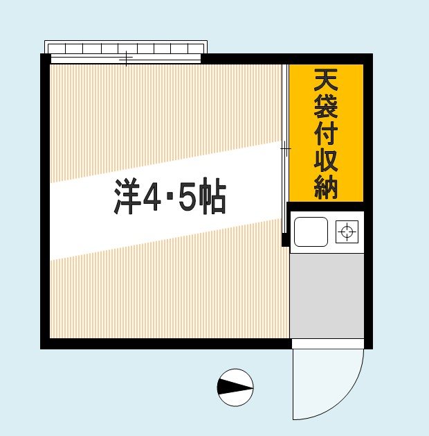 平友荘 6号室 間取り