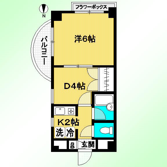 サンローゼ津田第三 303号室 間取り