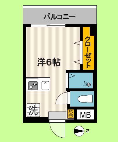 メゾンシルクロード 204号室 間取り