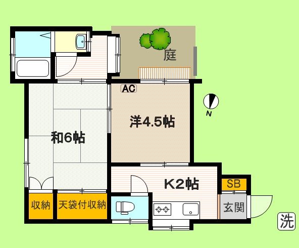 さつき荘 3号室 間取り