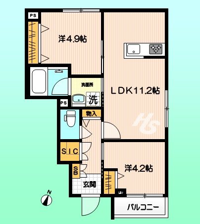 フルーレット 間取り図
