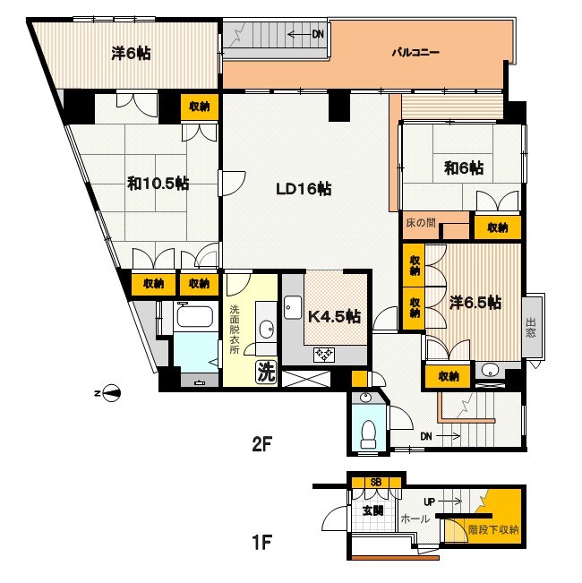 クローバー新高円寺 201号室 間取り