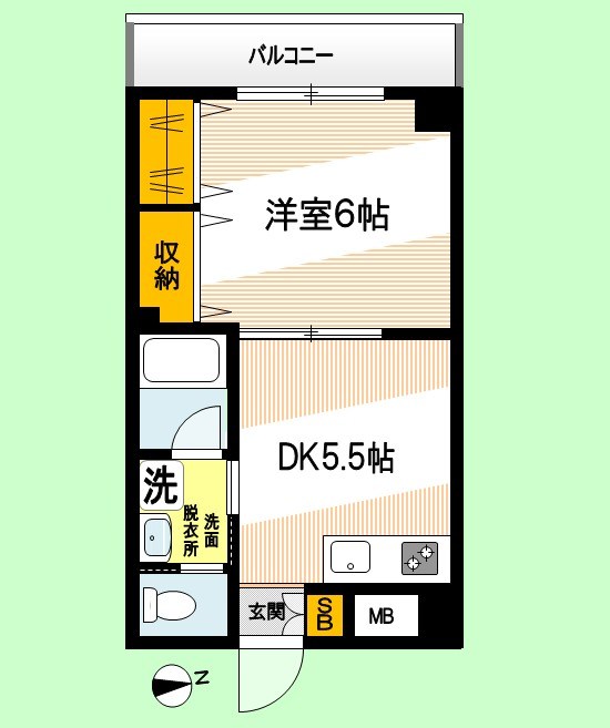 クレセール相生 307号室 間取り