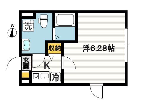 NSGATE新中野 102号室 間取り