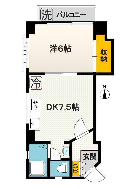 シャンボール南高円寺 905号室 間取り
