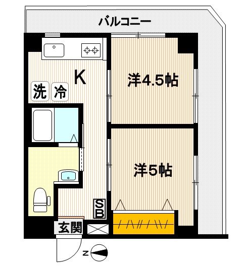 波多野ハイツ 間取り図