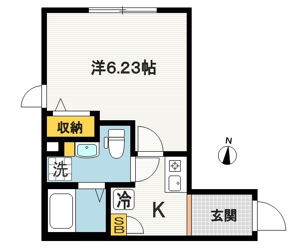 NSGATE新中野 204号室 間取り