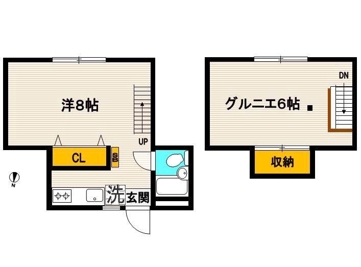メゾン小島 202号室 間取り