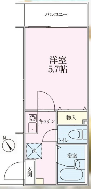 リベルタ高津 203号室 間取り