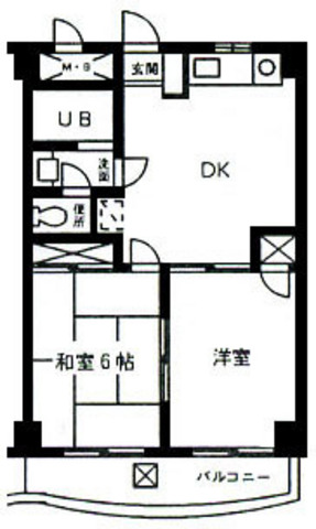 メゾンドフォルテ 102号室 間取り