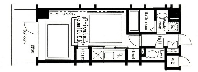 ラメールマエジマ 402号室 間取り