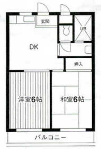 ラベンダーハイツ 205号室 間取り