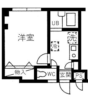 ベルクレスト 202号室 間取り