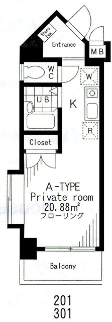 GranCityHouse（グランシティハウス） 301号室 間取り