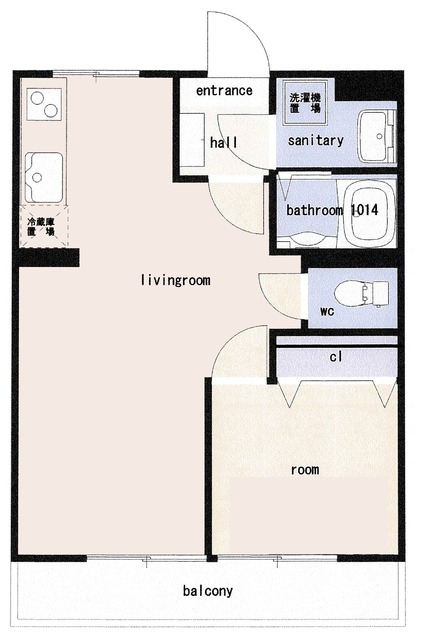 ベルメゾン武笠 402号室 間取り