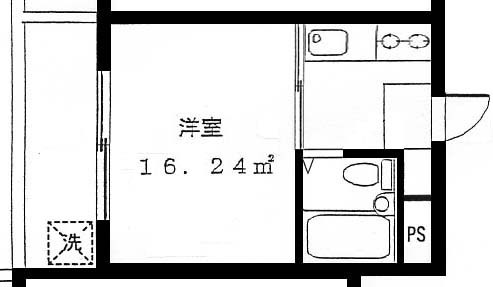 ヴァンテベール 202号室 間取り