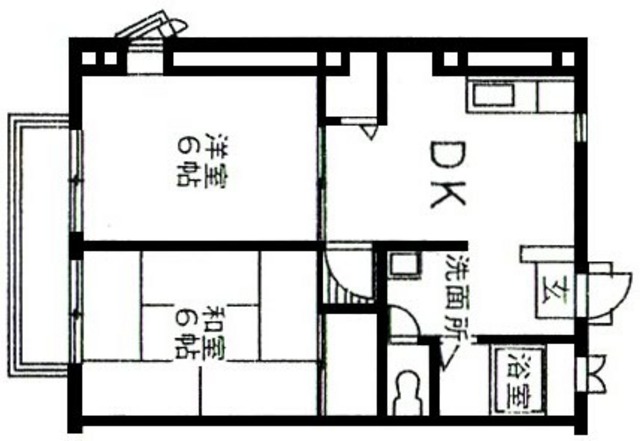 エクセルハイム 301号室 間取り