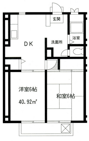 エクセルハイム 303号室 間取り