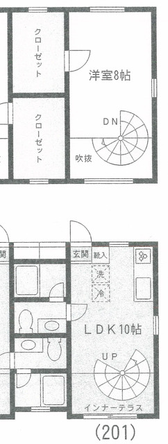 エスパッソブリーリョ 201号室 間取り