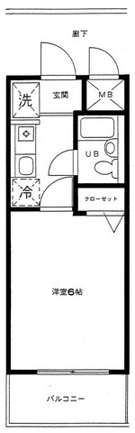 グレース野川 307号室 間取り