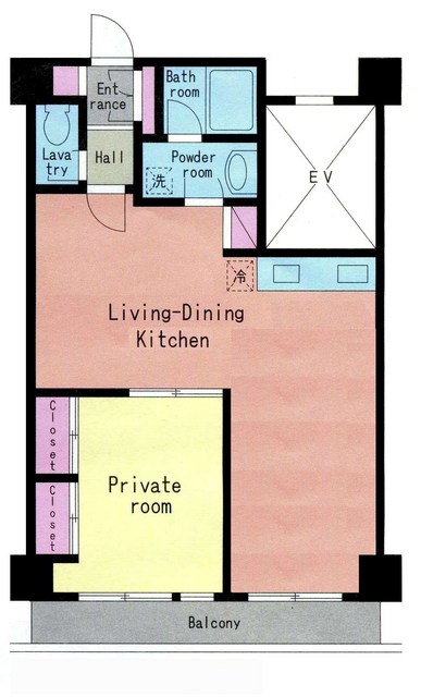 ジェントレム清和 205号室 間取り