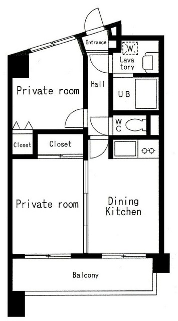 ソフィーナ鷺沼 607号室 間取り