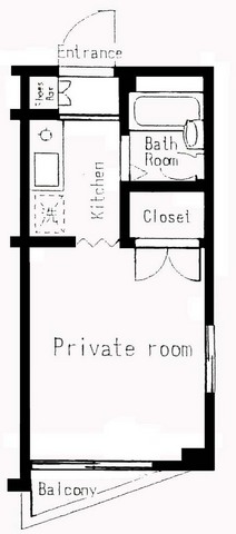 テラスフローラル 403号室 間取り