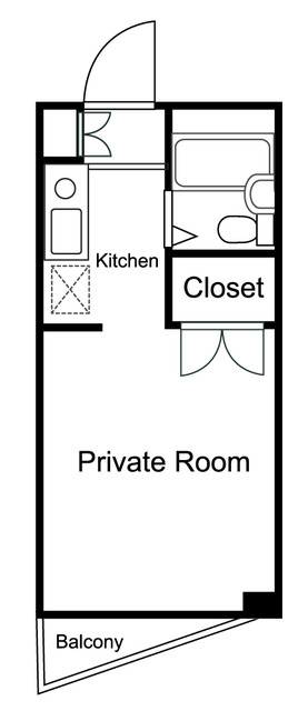 テラスフローラル 303号室 間取り