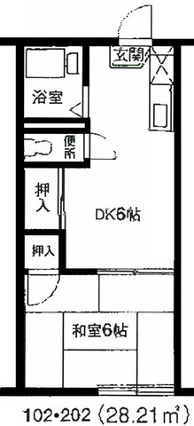 ドルフ溝の口 202号室 間取り