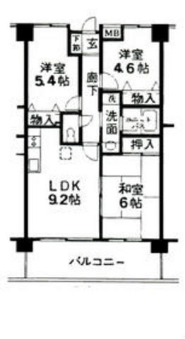フォレストグリーン 204号室 間取り