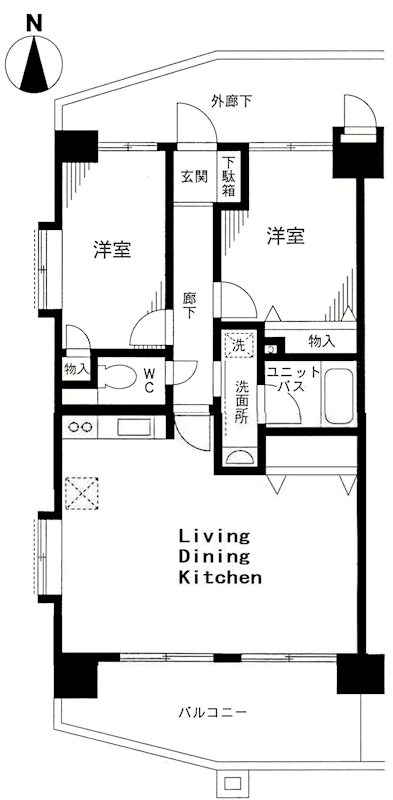 ユーアイナチュール 304号室 間取り